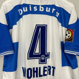 Shop 1999/00 DUISBURG WOHLERT #4 *MATCH ISSUE* HOME SHIRT (XXL) UHLSPORT, classic football shirts, vintage football shirts & retro soccer jerseys at Cult Kits