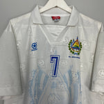Shop 1999/00 EL SALVADOR #7 AWAY SHIRT (XL) GALAXIA, classic football shirts, vintage football shirts & retro soccer jerseys at Cult Kits
