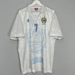 Shop 1999/00 EL SALVADOR #7 AWAY SHIRT (XL) GALAXIA, classic football shirts, vintage football shirts & retro soccer jerseys at Cult Kits