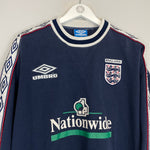 Shop 1999/00 ENGLAND JUMPER (M) UMBRO, classic football shirts, vintage football shirts & retro soccer jerseys at Cult Kits