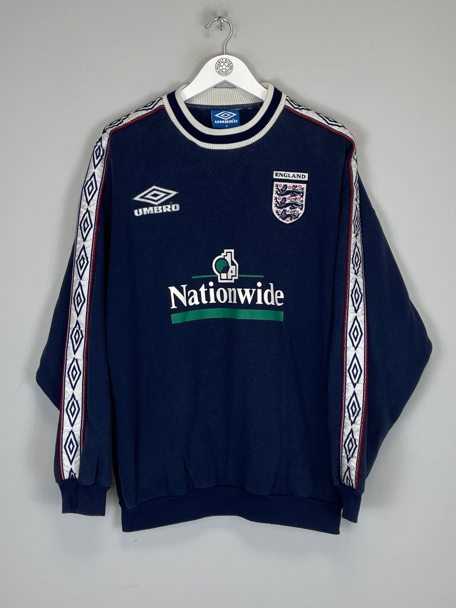 Shop 1999/00 ENGLAND JUMPER (M) UMBRO, classic football shirts, vintage football shirts & retro soccer jerseys at Cult Kits
