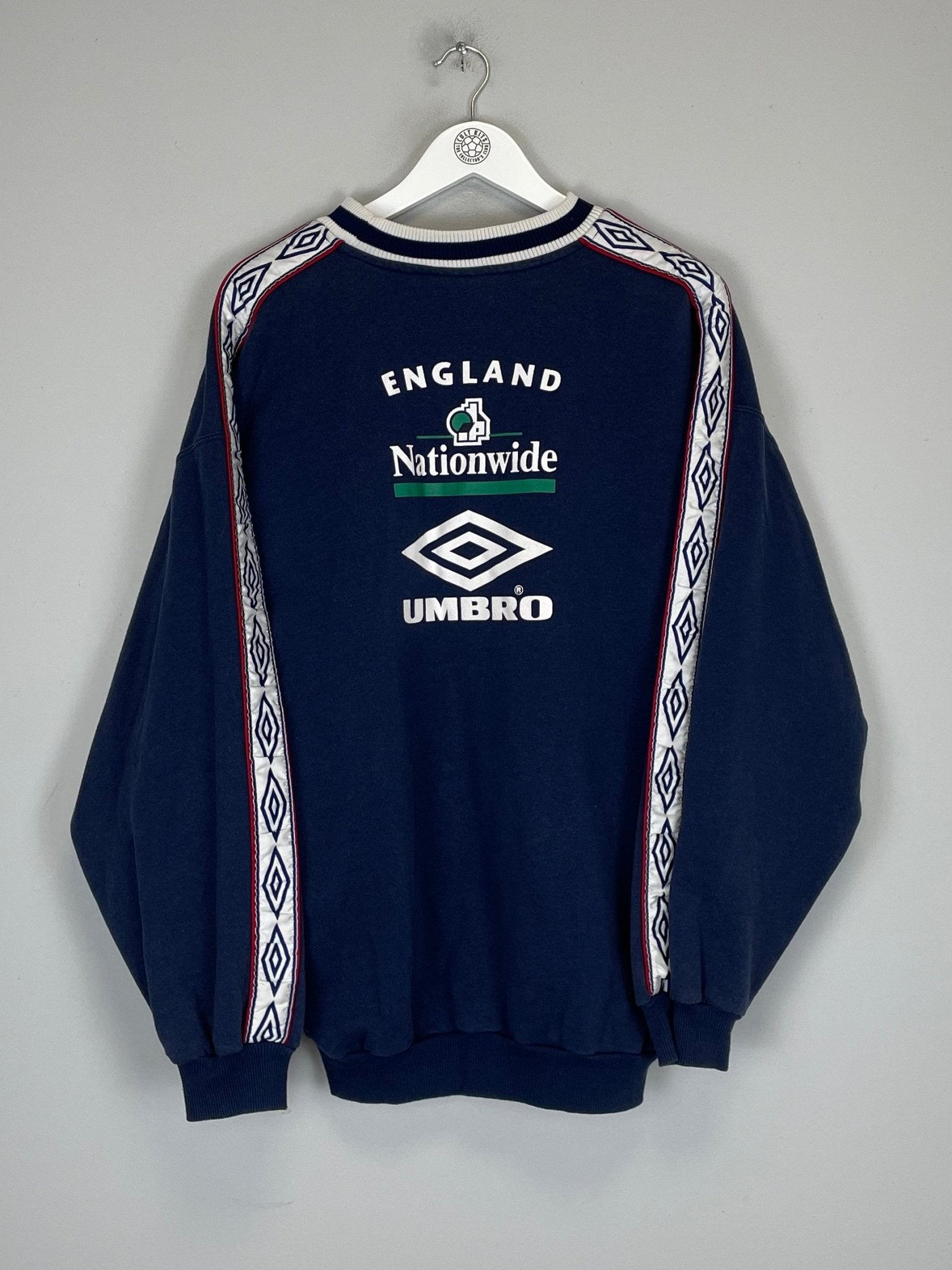 Shop 1999/00 ENGLAND JUMPER (M) UMBRO, classic football shirts, vintage football shirts & retro soccer jerseys at Cult Kits