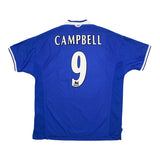 Buy 1999/00 Everton Campbell 9 Home Shirt (XXL) Umbro ~ Free worldwide shipping ~ Authentic Vintage Football Shirts from Cult Kits