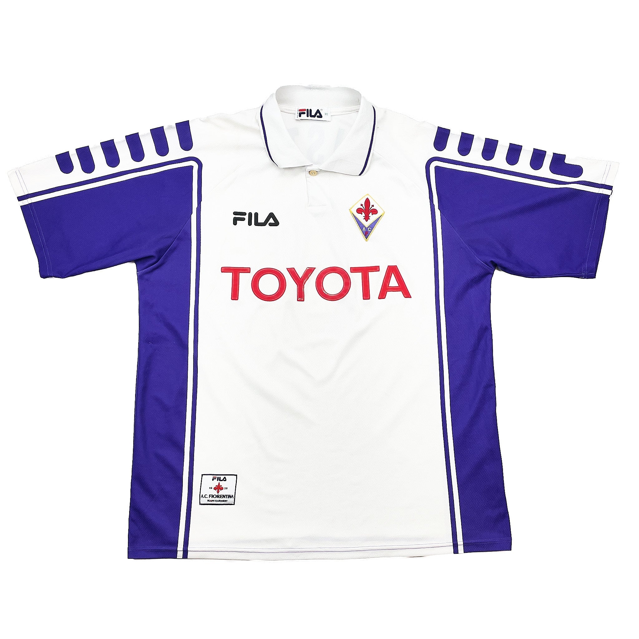 Buy 1999/00 FIORENTINA BATISTUTA 9 AWAY SHIRT (XL) FILA ~ Free worldwide shipping available ~ Authentic Vintage Football Shirts from Cult Kits