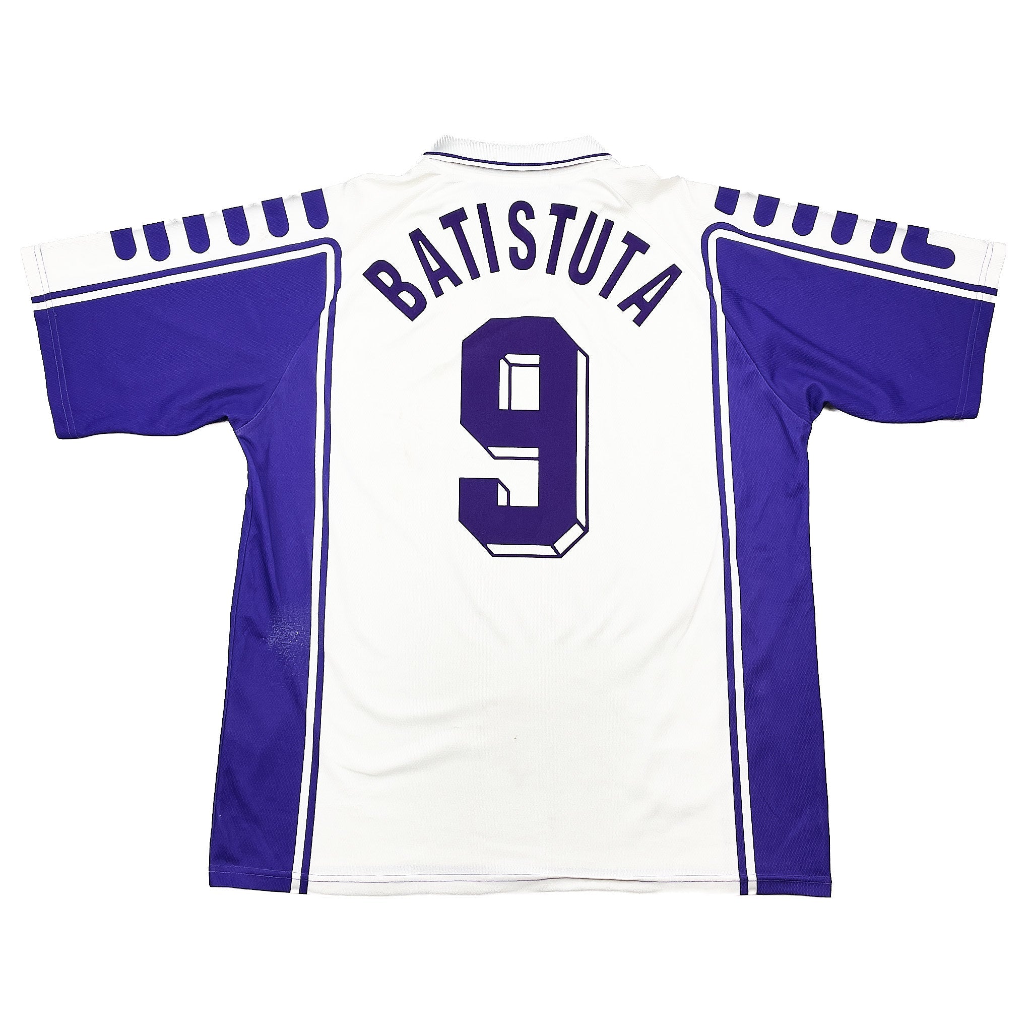 Buy 1999/00 FIORENTINA BATISTUTA 9 AWAY SHIRT (XL) FILA ~ Free worldwide shipping available ~ Authentic Vintage Football Shirts from Cult Kits
