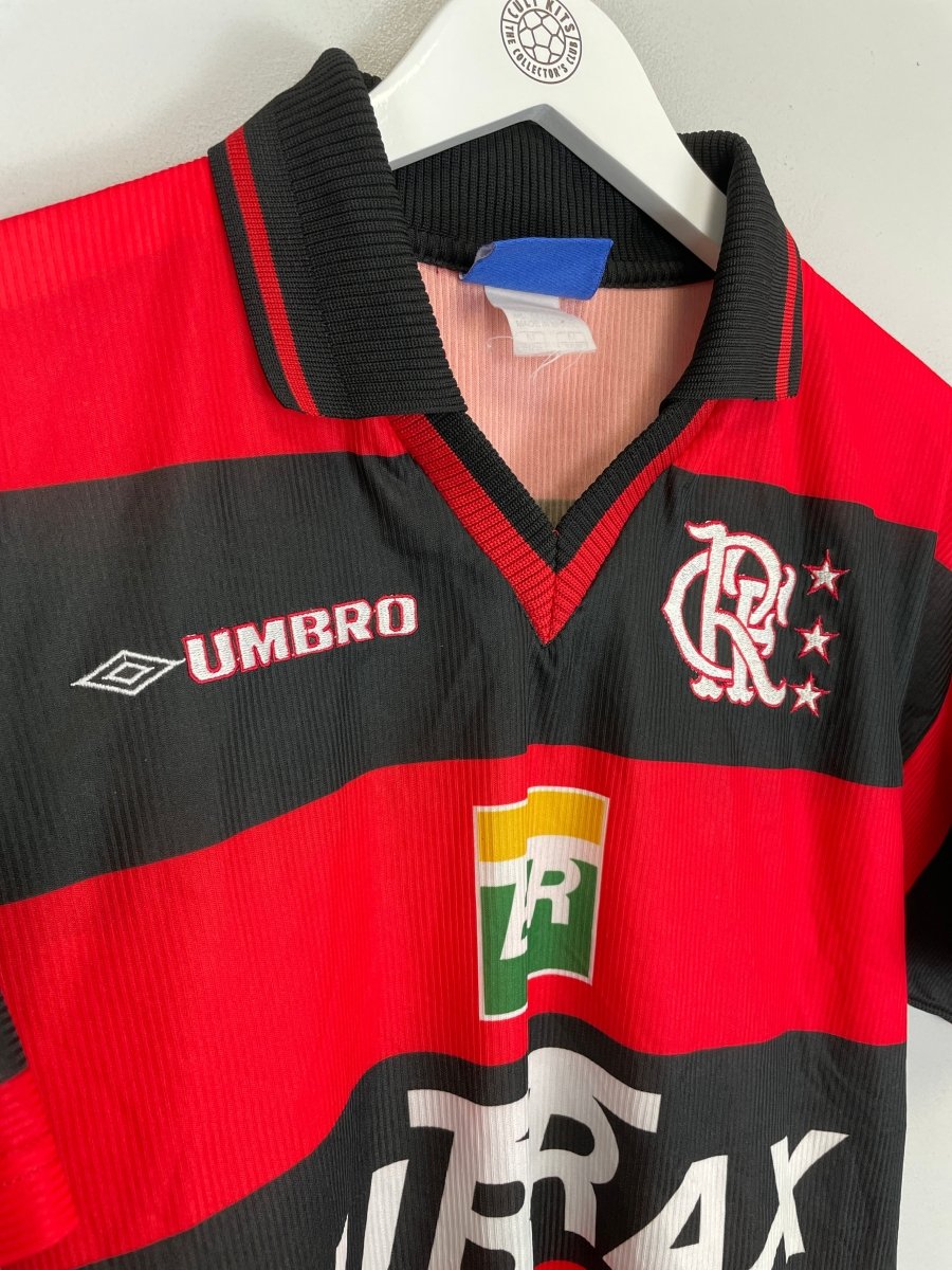 1999/00 FLAMENGO 11 HOME SHIRT (M) UMBRO - Cult Kits - Medium - Buy Vintage Football Shirts, Authentic Retro Football Shirts For Sale, Classic Football Shirts & Soccer Jersey
