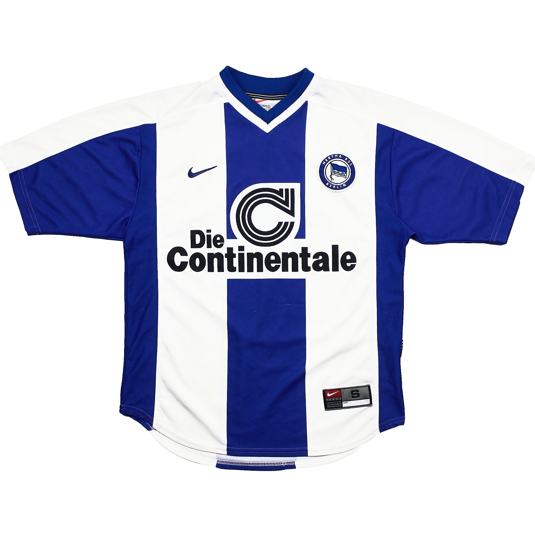 Buy 1999/00 Hertha BSC Home Shirt (S) Nike ~ Free worldwide shipping ~ Authentic Vintage Football Shirts from Cult Kits