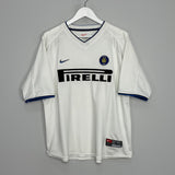 Shop 1999/00 INTER MILAN AWAY SHIRT (L) NIKE, classic football shirts, vintage football shirts & retro soccer jerseys at Cult Kits