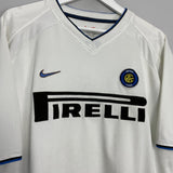 Shop 1999/00 INTER MILAN AWAY SHIRT (L) NIKE, classic football shirts, vintage football shirts & retro soccer jerseys at Cult Kits