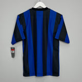 Shop 1999/00 INTER MILAN *BNWT* HOME SHIRT (L.KIDS) NIKE, classic football shirts, vintage football shirts & retro soccer jerseys at Cult Kits