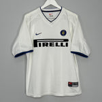 Shop 1999/00 INTER MILAN RONALDO #9 AWAY SHIRT (L) NIKE, classic football shirts, vintage football shirts & retro soccer jerseys at Cult Kits