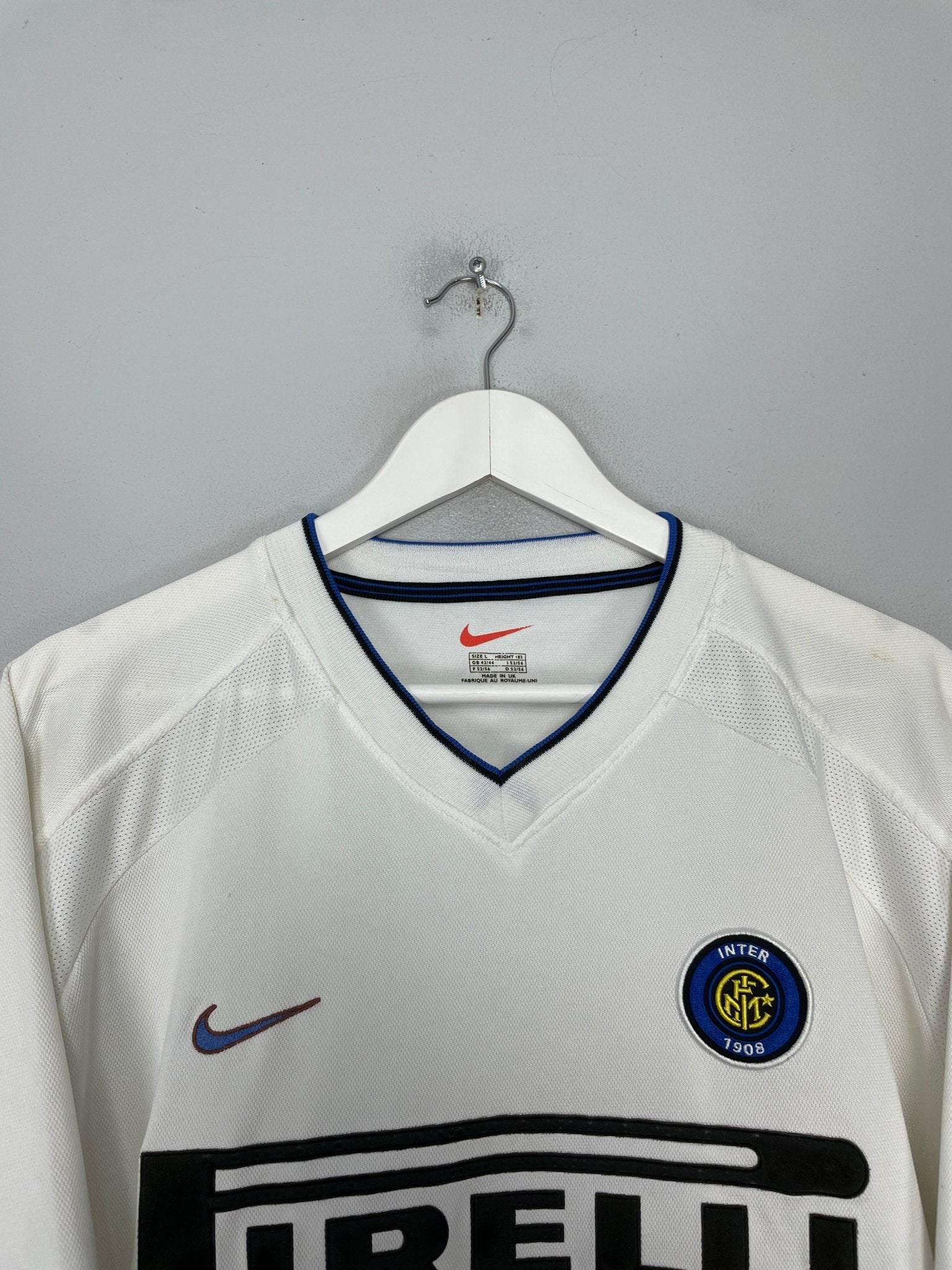Shop 1999/00 INTER MILAN RONALDO #9 AWAY SHIRT (L) NIKE, classic football shirts, vintage football shirts & retro soccer jerseys at Cult Kits