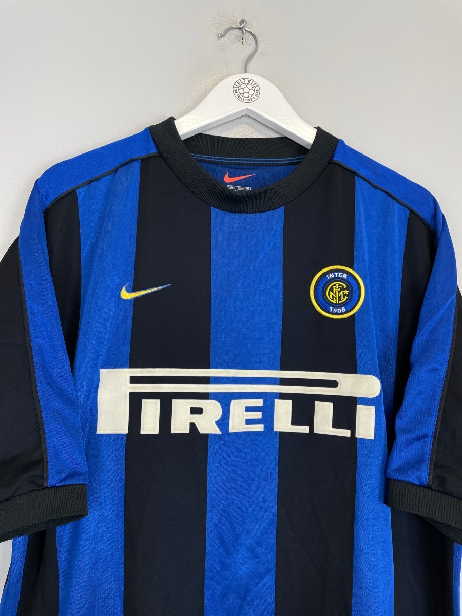 1999/00 INTER MILAN RONALDO 9 HOME SHIRT (L) NIKE - Cult Kits - Large - Buy Vintage Football Shirts, Authentic Retro Football Shirts For Sale, Classic Football Shirts & Soccer Jersey