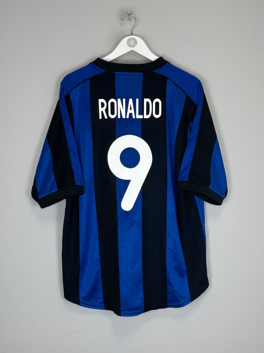 1999/00 INTER MILAN RONALDO 9 HOME SHIRT (L) NIKE - Cult Kits - Large - Buy Vintage Football Shirts, Authentic Retro Football Shirts For Sale, Classic Football Shirts & Soccer Jersey