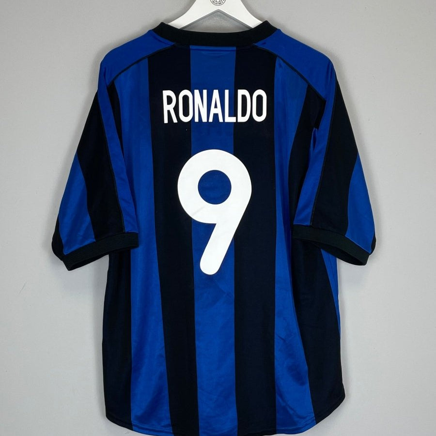 1999/00 INTER MILAN RONALDO 9 HOME SHIRT (L) NIKE - Cult Kits - Large - Buy Vintage Football Shirts, Authentic Retro Football Shirts For Sale, Classic Football Shirts & Soccer Jersey