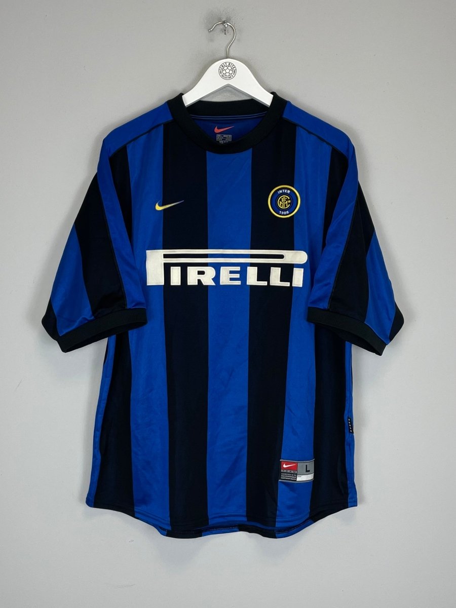 1999/00 INTER MILAN RONALDO 9 HOME SHIRT (L) NIKE - Cult Kits - Large - Buy Vintage Football Shirts, Authentic Retro Football Shirts For Sale, Classic Football Shirts & Soccer Jersey