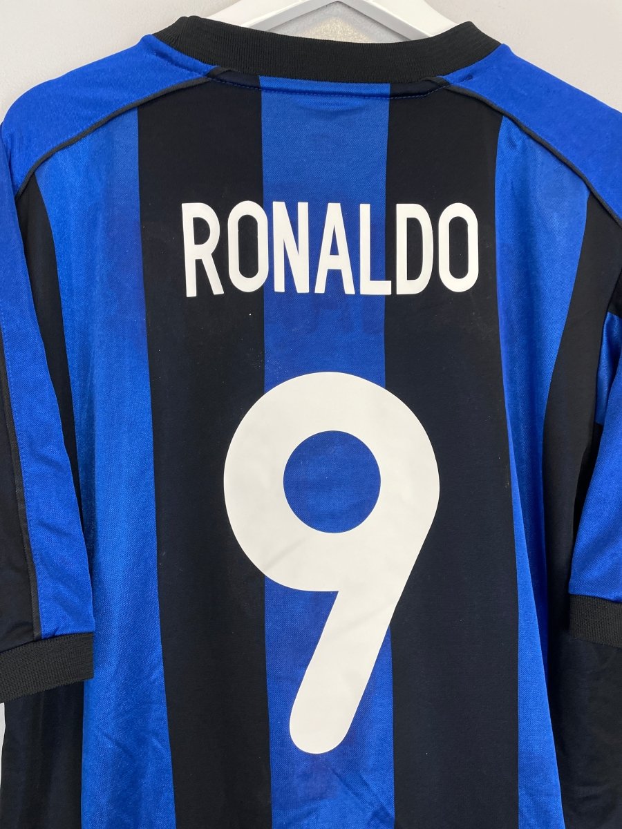 1999/00 INTER MILAN RONALDO 9 HOME SHIRT (L) NIKE - Cult Kits - Large - Buy Vintage Football Shirts, Authentic Retro Football Shirts For Sale, Classic Football Shirts & Soccer Jersey