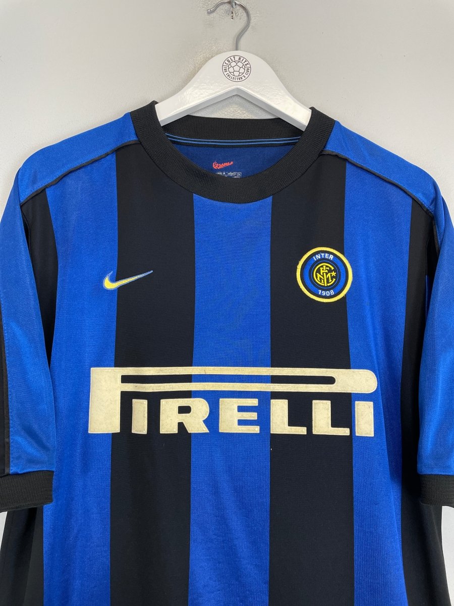 1999/00 INTER MILAN RONALDO 9 HOME SHIRT (M) NIKE - Cult Kits - Medium - Buy Vintage Football Shirts, Authentic Retro Football Shirts For Sale, Classic Football Shirts & Soccer Jersey