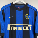 1999/00 INTER MILAN RONALDO 9 HOME SHIRT (M) NIKE - Cult Kits - Medium - Buy Vintage Football Shirts, Authentic Retro Football Shirts For Sale, Classic Football Shirts & Soccer Jersey