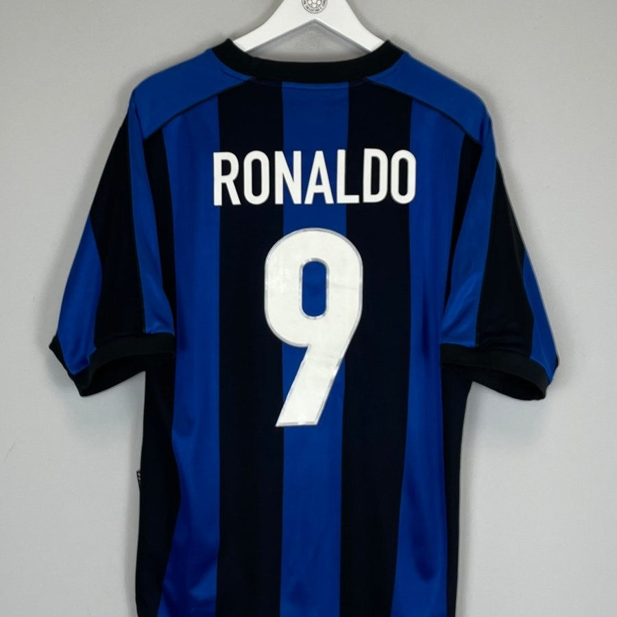 1999/00 INTER MILAN RONALDO 9 HOME SHIRT (M) NIKE - Cult Kits - Medium - Buy Vintage Football Shirts, Authentic Retro Football Shirts For Sale, Classic Football Shirts & Soccer Jersey