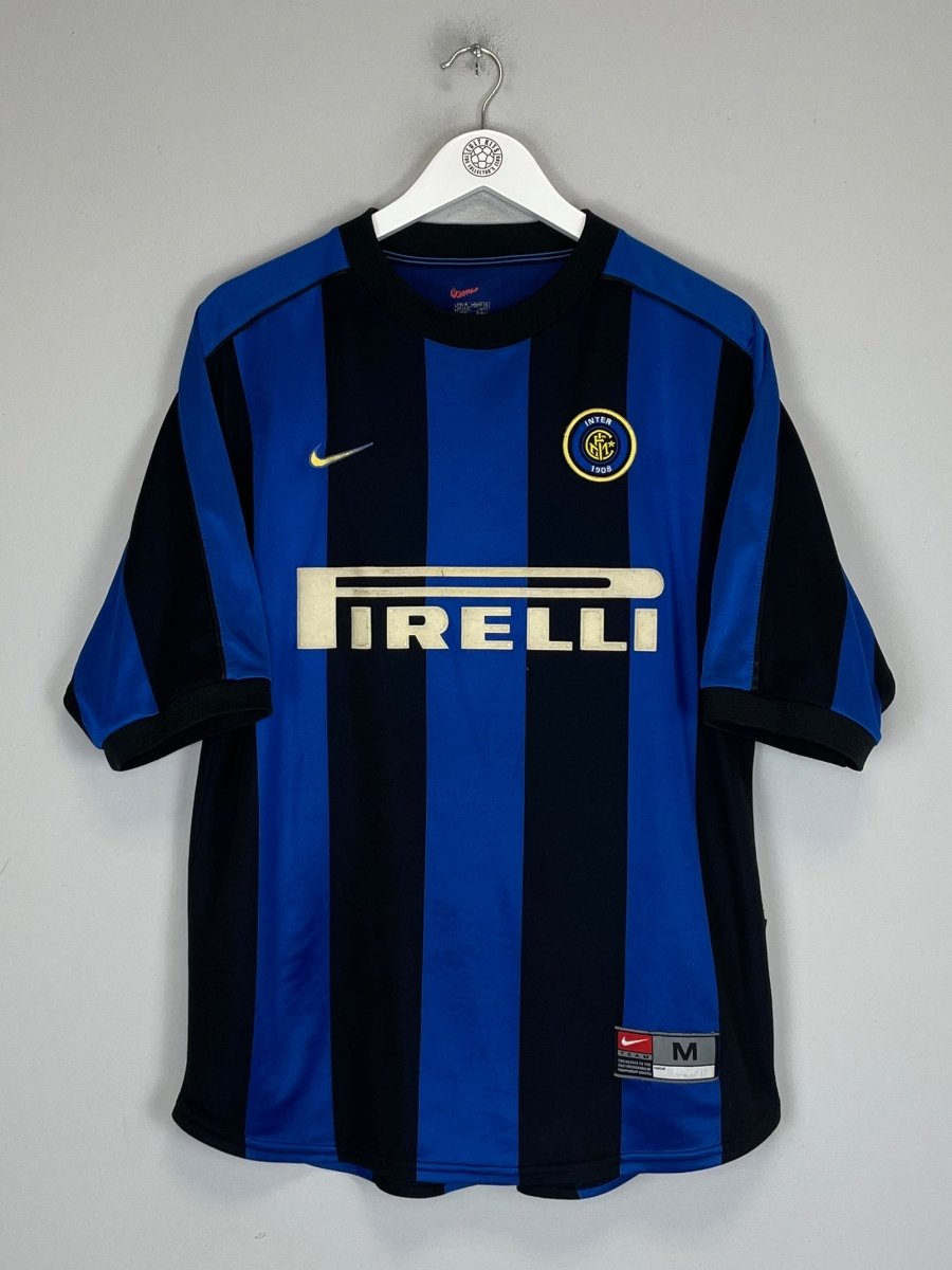 1999/00 INTER MILAN RONALDO 9 HOME SHIRT (M) NIKE - Cult Kits - Medium - Buy Vintage Football Shirts, Authentic Retro Football Shirts For Sale, Classic Football Shirts & Soccer Jersey
