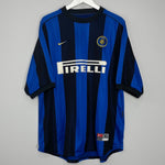 Shop 1999/00 INTER MILAN RONALDO #9 HOME SHIRT (XL) NIKE, classic football shirts, vintage football shirts & retro soccer jerseys at Cult Kits