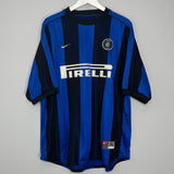 Shop 1999/00 INTER MILAN RONALDO #9 HOME SHIRT (XL) NIKE, classic football shirts, vintage football shirts & retro soccer jerseys at Cult Kits