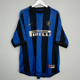 Shop 1999/00 INTER MILAN RONALDO #9 HOME SHIRT (XL) NIKE, classic football shirts, vintage football shirts & retro soccer jerseys at Cult Kits