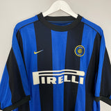 Shop 1999/00 INTER MILAN RONALDO #9 HOME SHIRT (XL) NIKE, classic football shirts, vintage football shirts & retro soccer jerseys at Cult Kits