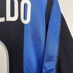 Shop 1999/00 INTER MILAN RONALDO #9 HOME SHIRT (XL) NIKE, classic football shirts, vintage football shirts & retro soccer jerseys at Cult Kits