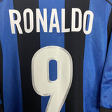 Shop 1999/00 INTER MILAN RONALDO #9 HOME SHIRT (XL) NIKE, classic football shirts, vintage football shirts & retro soccer jerseys at Cult Kits