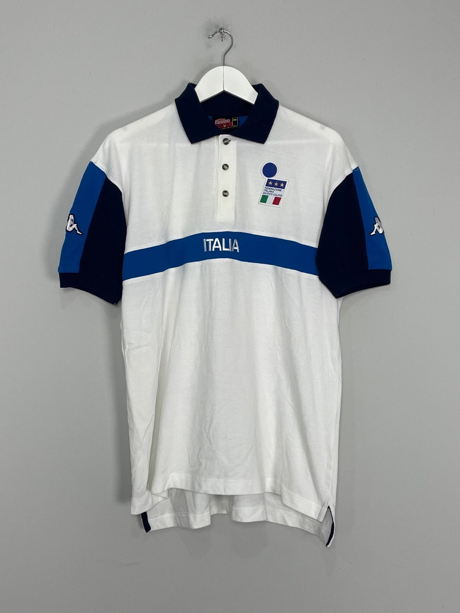 Shop 1999/00 ITALY POLO SHIRT (XL) KAPPA, classic football shirts, vintage football shirts & retro soccer jerseys at Cult Kits