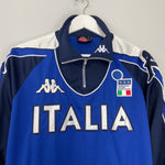 Shop 1999/00 ITALY TRACK JACKET (L) KAPPA, classic football shirts, vintage football shirts & retro soccer jerseys at Cult Kits