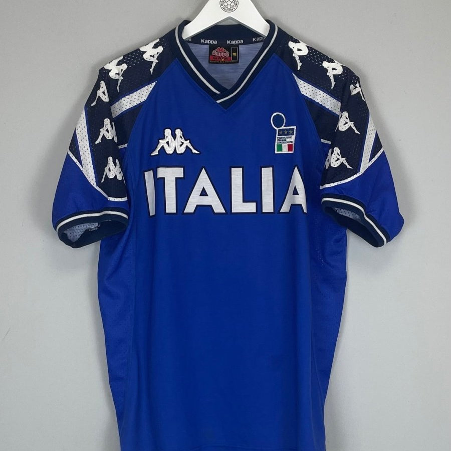 1999/00 ITALY TRAINING SHIRT (M) KAPPA - Cult Kits - Medium - Buy Vintage Football Shirts, Authentic Retro Football Shirts For Sale, Classic Football Shirts & Soccer Jersey