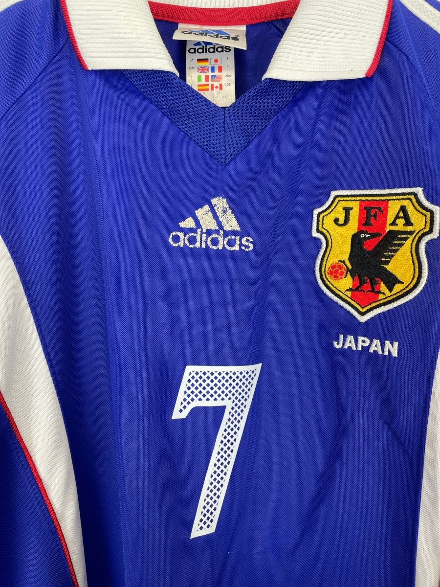 1999/00 JAPAN NAKATA 7 HOME SHIRT (S) ADIDAS - Cult Kits - Small - Buy Vintage Football Shirts, Authentic Retro Football Shirts For Sale, Classic Football Shirts & Soccer Jersey