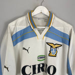 Shop 1999/00 LAZIO CENTENARY AWAY SHIRT (XL) PUMA, classic football shirts, vintage football shirts & retro soccer jerseys at Cult Kits