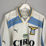 Shop 1999/00 LAZIO CENTENARY AWAY SHIRT (XL) PUMA, classic football shirts, vintage football shirts & retro soccer jerseys at Cult Kits