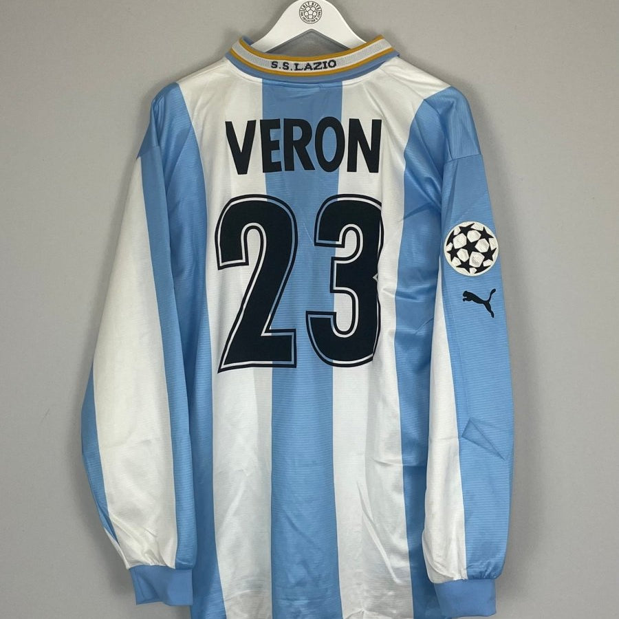 1999/00 LAZIO VERON 32 C/L L/S HOME SHIRT (L) PUMA - Cult Kits - Large - Buy Vintage Football Shirts, Authentic Retro Football Shirts For Sale, Classic Football Shirts & Soccer Jersey