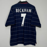 Shop 1999/00 MANCHESTER UNITED BECKHAM #7 AWAY SHIRT (XXL) UMBRO, classic football shirts, vintage football shirts & retro soccer jerseys at Cult Kits