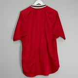 Shop 1999/00 MANCHESTER UNITED *CHAMPIONS LEAGUE WINNERS* HOME SHIRT (XL) UMBRO, classic football shirts, vintage football shirts & retro soccer jerseys at Cult Kits