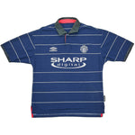 Buy 1999/00 MANCHESTER UNITED KEANE 16 AWAY SHIRT (M) UMBRO ~ Free worldwide shipping available ~ Authentic Vintage Football Shirts from Cult Kits