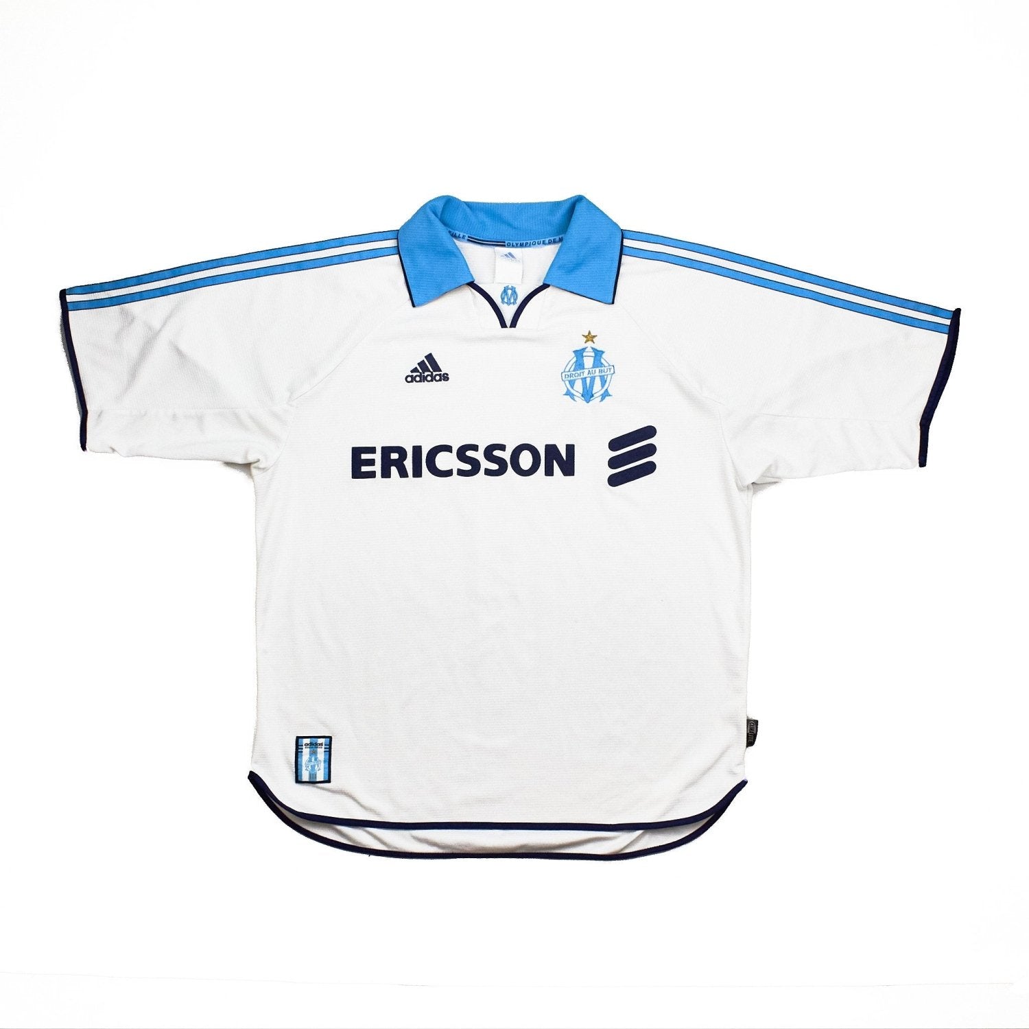1999 Marseille Adidas football shirt - view 1 - Cult Kits