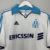 Shop 1999/00 MARSEILLE HOME SHIRT (M) ADIDAS, classic football shirts, vintage football shirts & retro soccer jerseys at Cult Kits