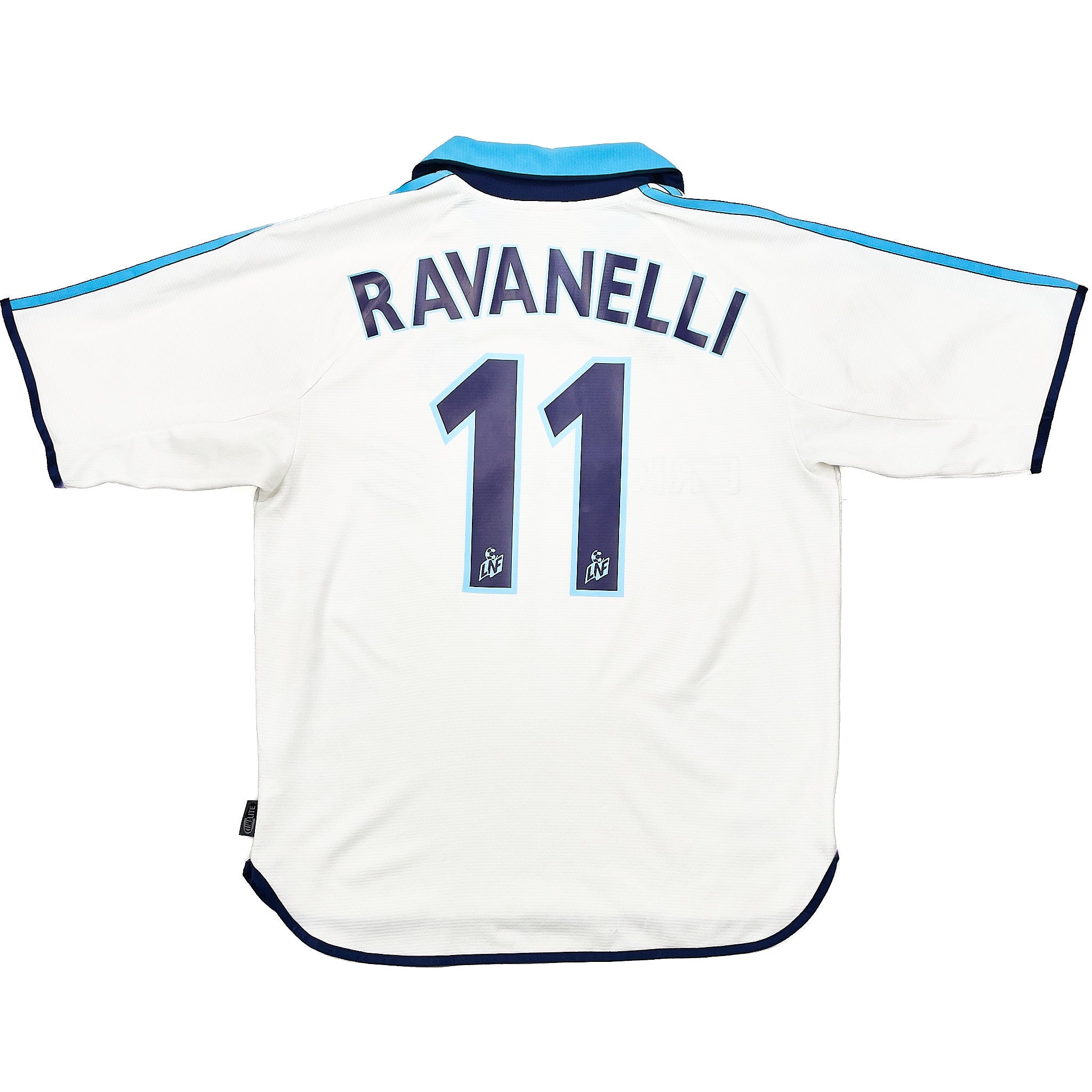 Buy 1999/00 MARSEILLE RAVANELLI 11 HOME SHIRT (M) ADIDAS ~ Free worldwide shipping available ~ Authentic Vintage Football Shirts from Cult Kits