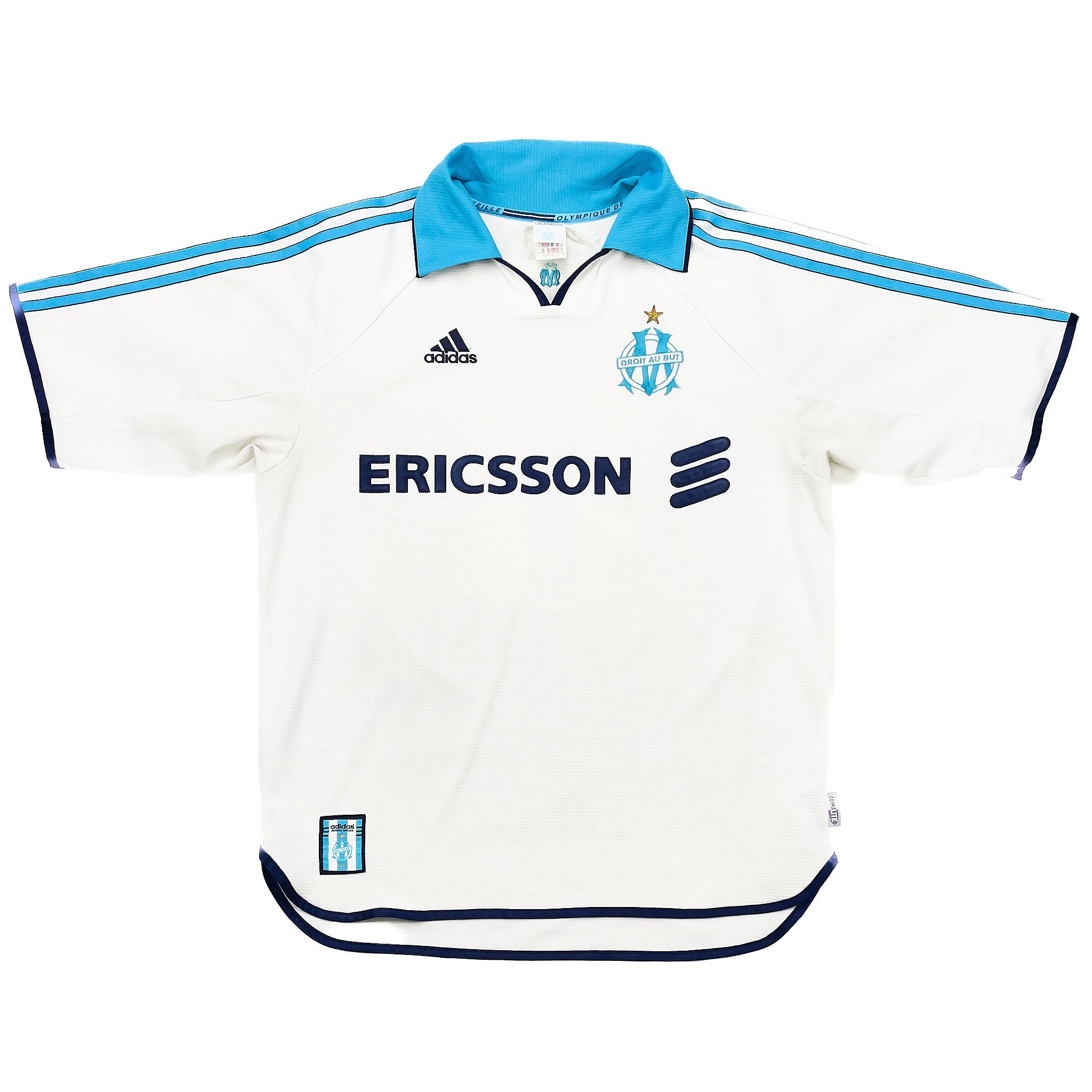 Buy 1999/00 MARSEILLE RAVANELLI 11 HOME SHIRT (M) ADIDAS ~ Free worldwide shipping available ~ Authentic Vintage Football Shirts from Cult Kits