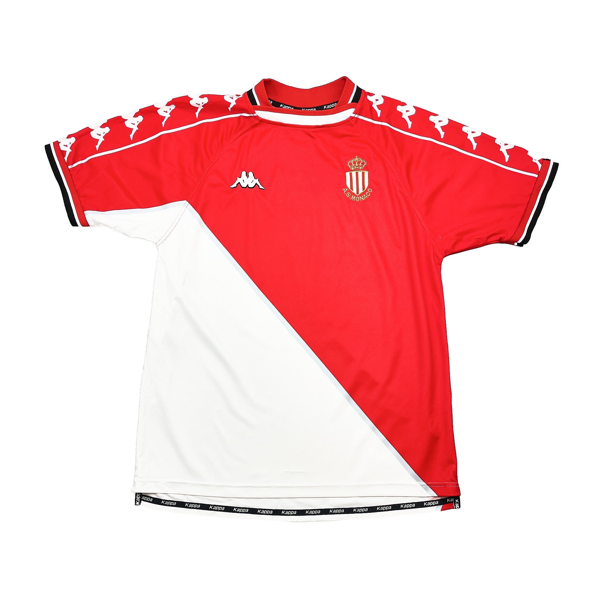 Buy 1999/00 Monaco Simone 11 Home Shirt (XL) Kappa ~ Free worldwide shipping ~ Authentic Vintage Football Shirts from Cult Kits