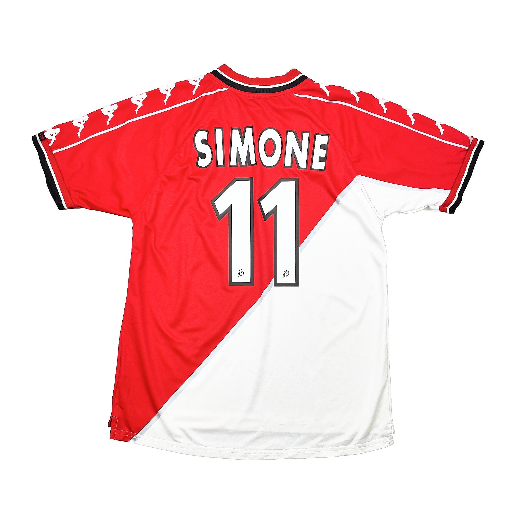 Buy 1999/00 Monaco Simone 11 Home Shirt (XL) Kappa ~ Free worldwide shipping ~ Authentic Vintage Football Shirts from Cult Kits