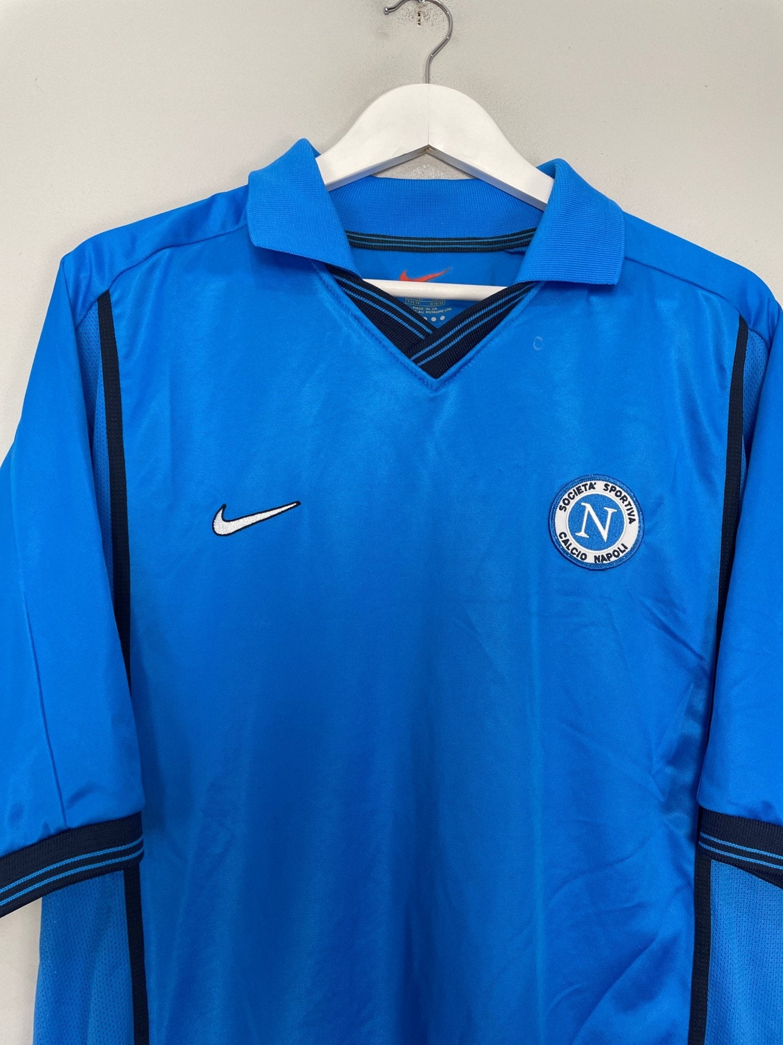 NIKE ナポリ 99-00 シーズン 青 Vネックシャツ イギリス製　XL 1999/00 NAPOLI HOME SHIRT (XL) NIKE – Cult Kits