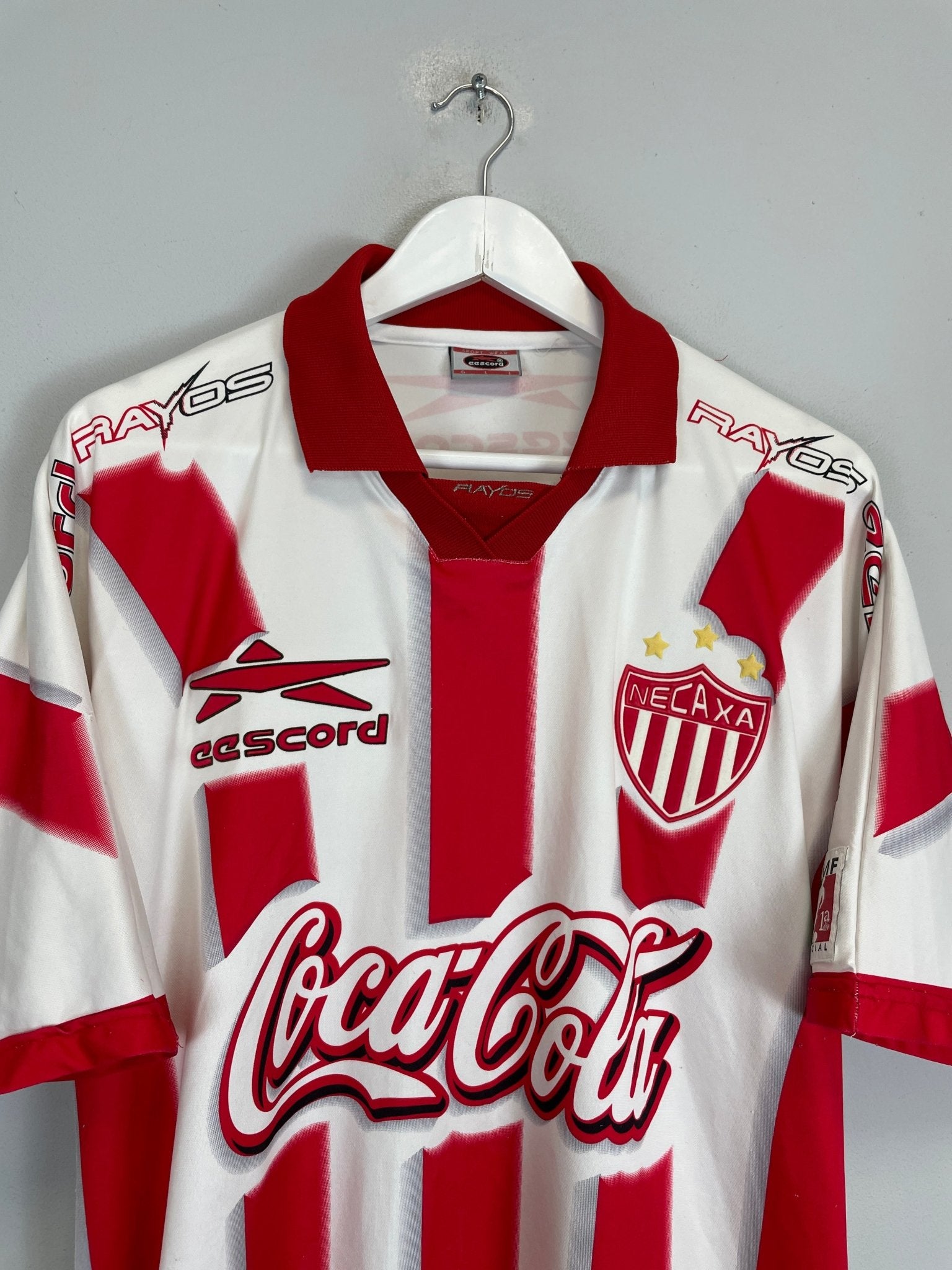 Shop 1999/00 NECAXA #11 HOME SHIRT (L) EESCORD, classic football shirts, vintage football shirts & retro soccer jerseys at Cult Kits