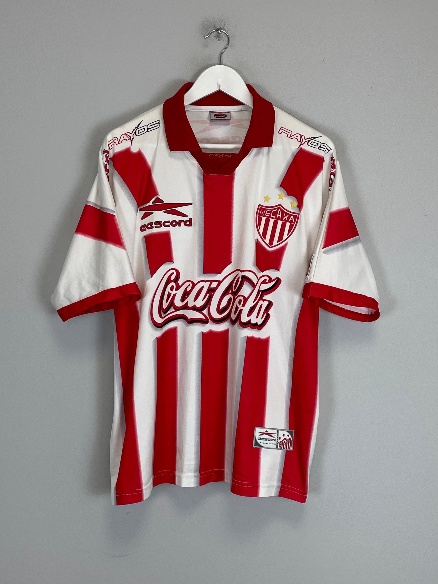 Shop 1999/00 NECAXA #11 HOME SHIRT (L) EESCORD, classic football shirts, vintage football shirts & retro soccer jerseys at Cult Kits